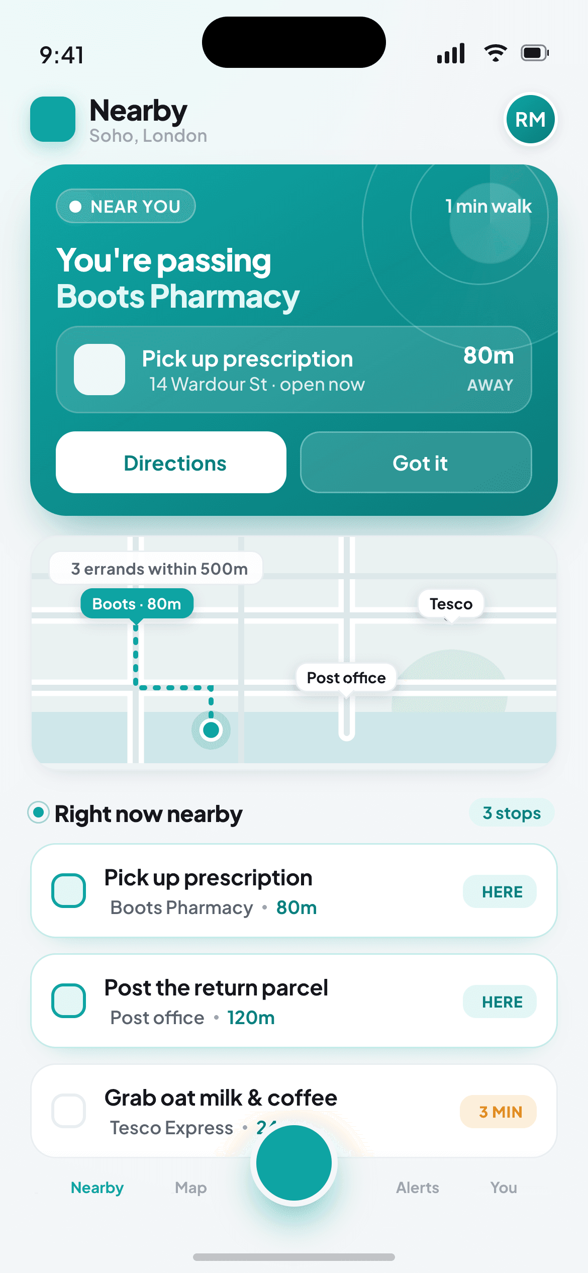 Nearby Errands App