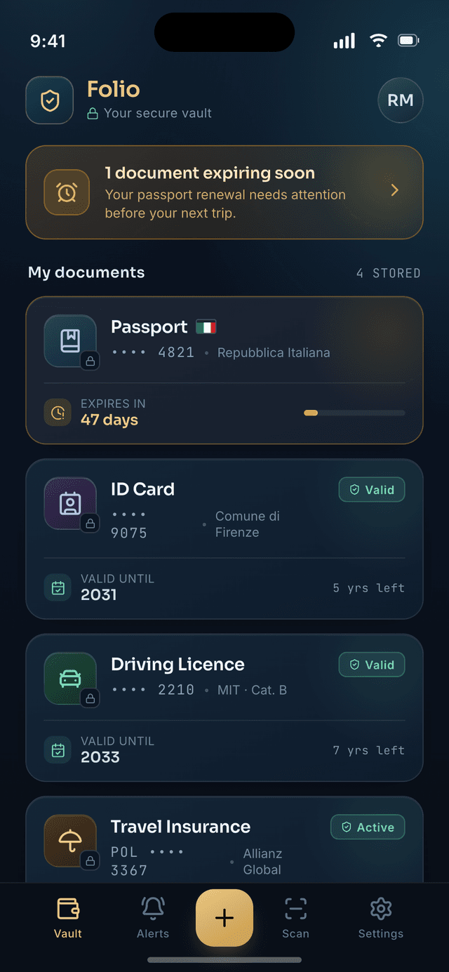 Folio Document Vault App